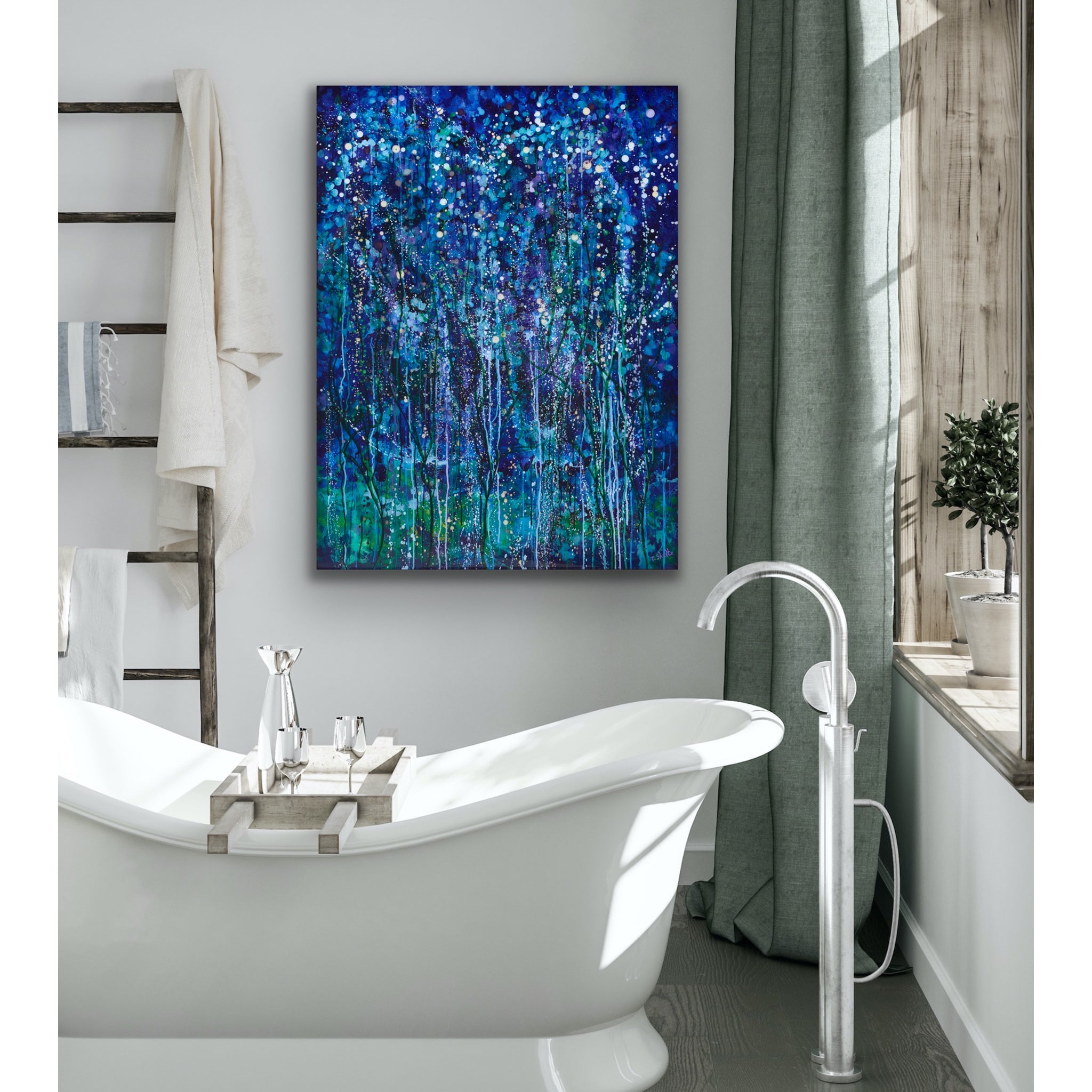 Blue Rainforest (Print) – The Art of Rachel Shultz