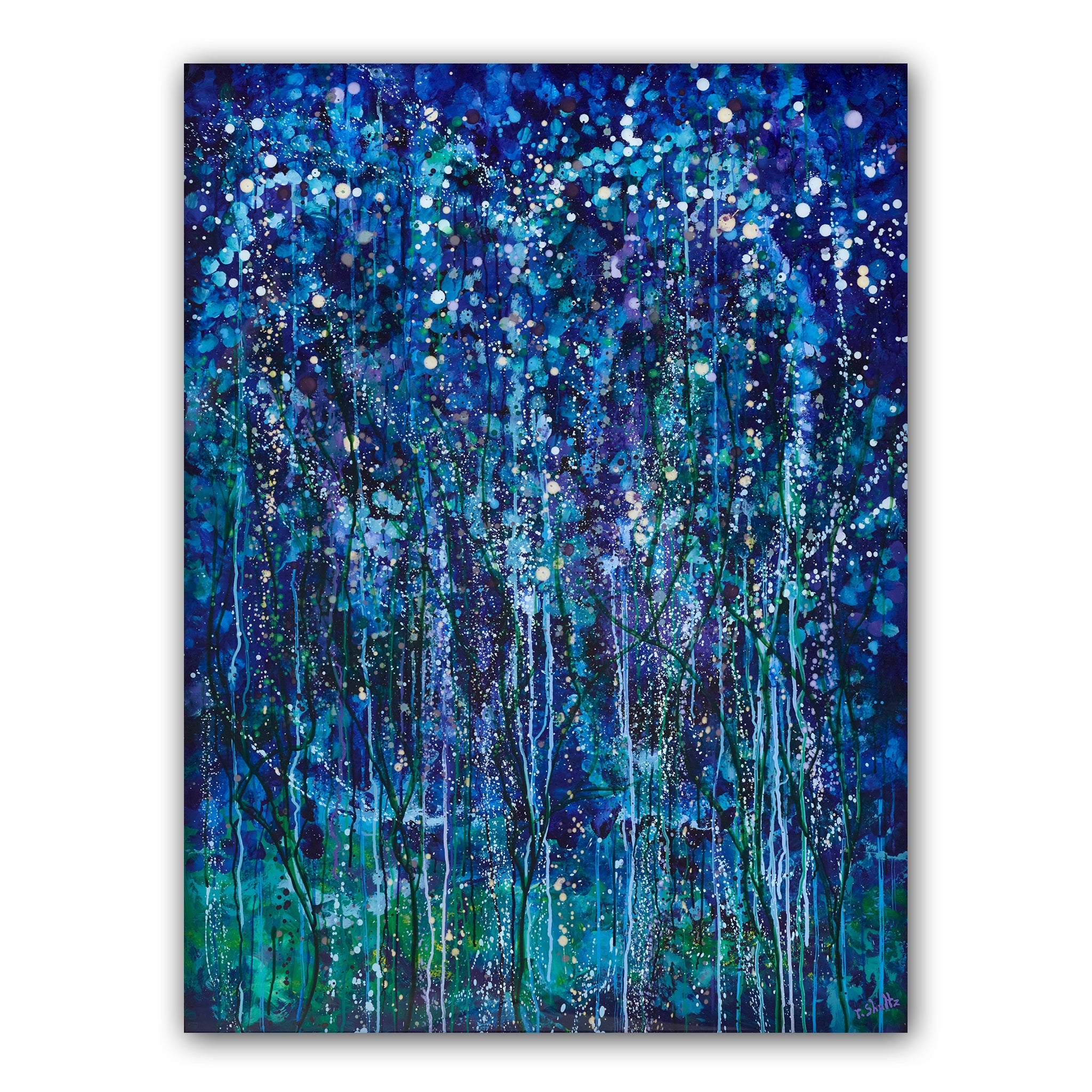 Rachel Greeley シルクスクリーン 版画 Blue Rainforest (Print) – The Art of Rachel Shultz