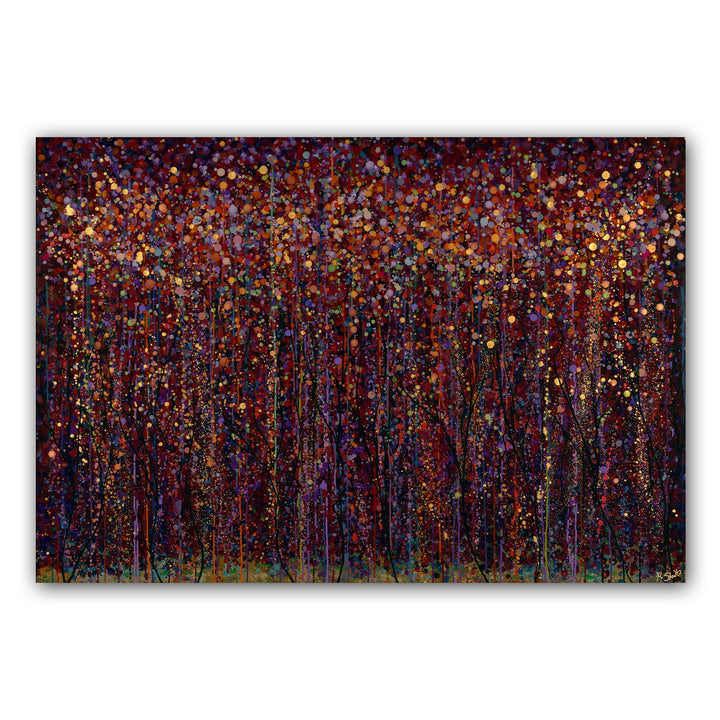 Deep Red Forest 1 (Original Painting): The Art of Rachel Shultz