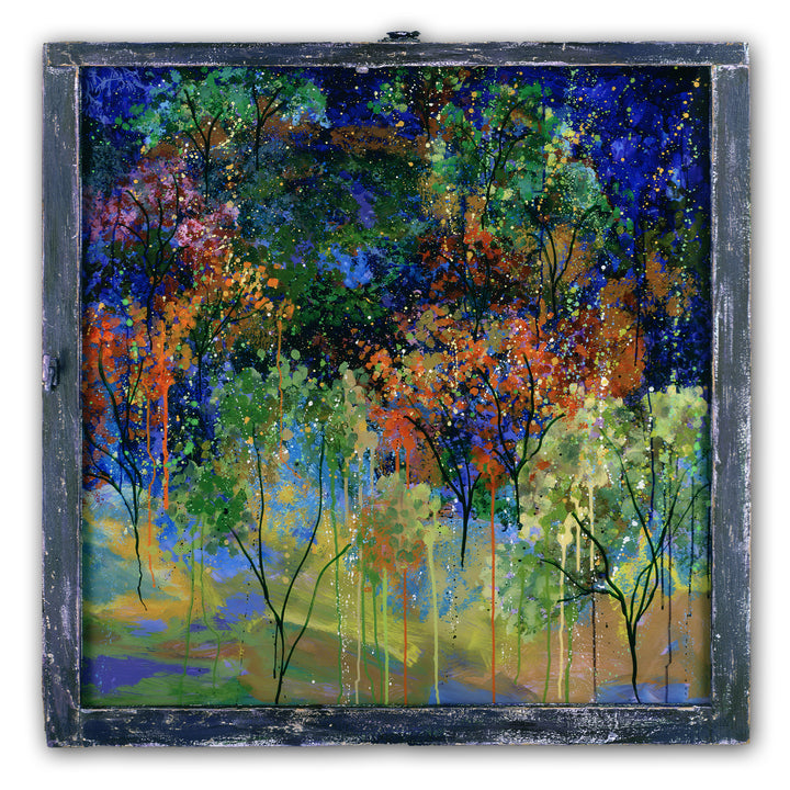 Night Forest (Original Painting): The Art of Rachel Shultz