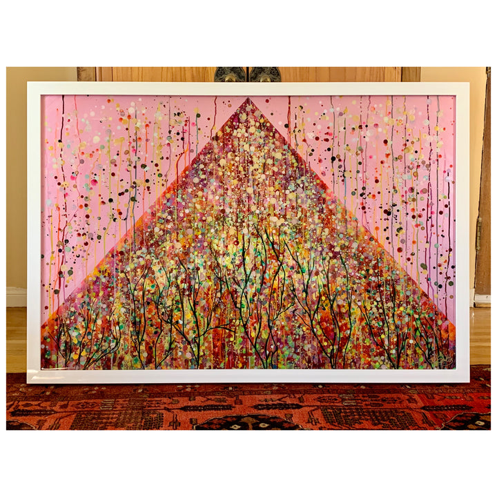 Pink Guardian (Original Painting): The Art of Rachel Shultz