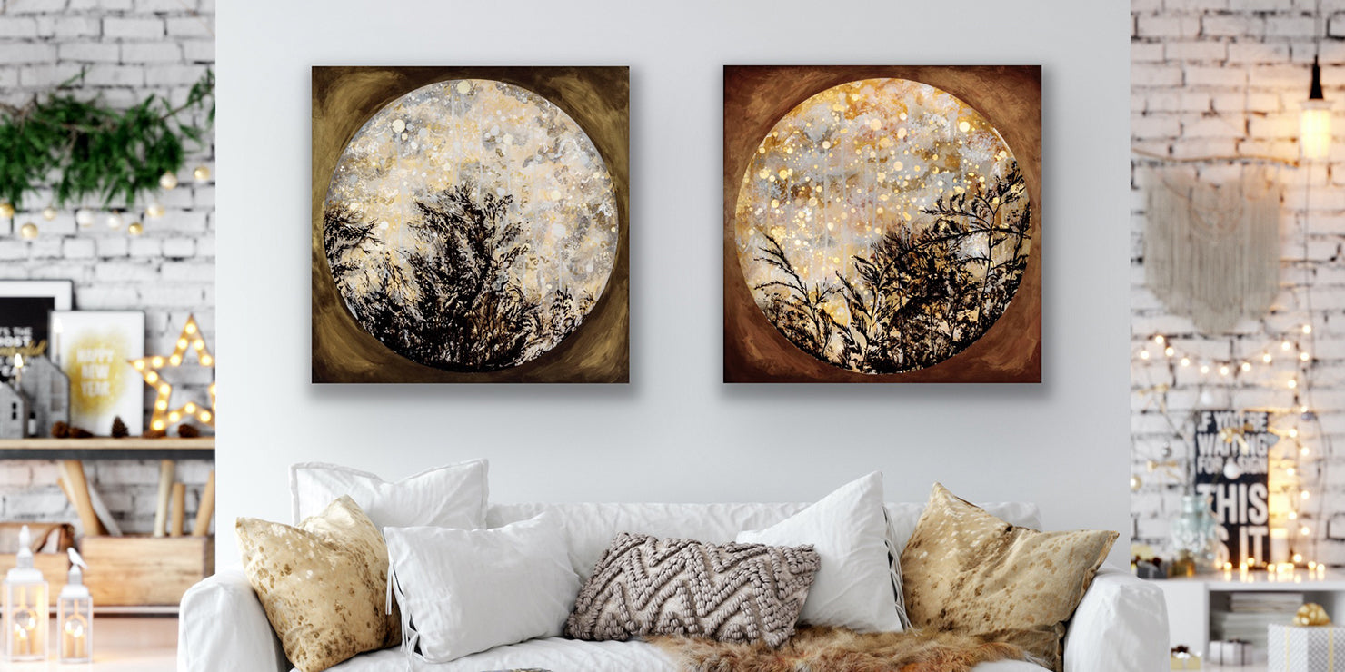 Collection Image - Fine Art Prints: Glowing through Shadows 1 & 2 Diptych
