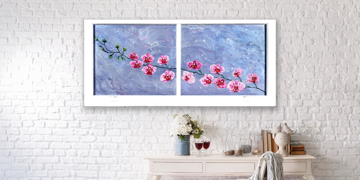 Collection Image - Flora: Speckle Orchids 2 (Painting in Window)