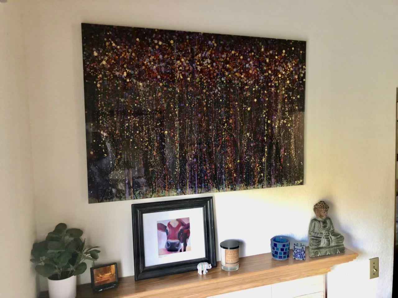 Deep Red Forest 1 (Limited Edition Print) in Customer's Home