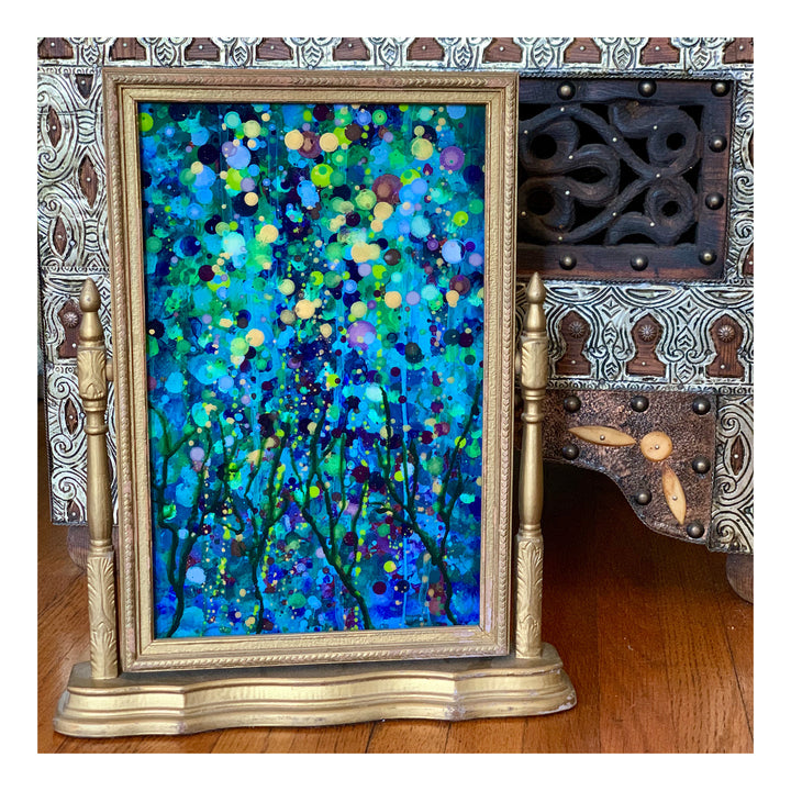 EMERALD FOREST (MINI) (Original Painting): The Art of Rachel Shultz