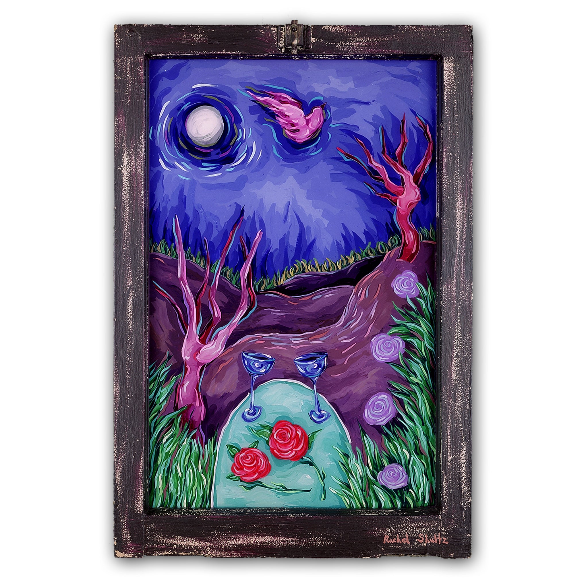 Evening Landscape (Original Painting): The Art of Rachel Shultz