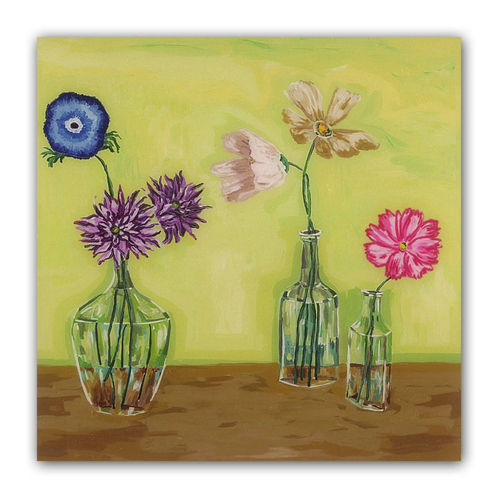 Flowers in Antique Vases (Original Painting): The Art of Rachel Shultz