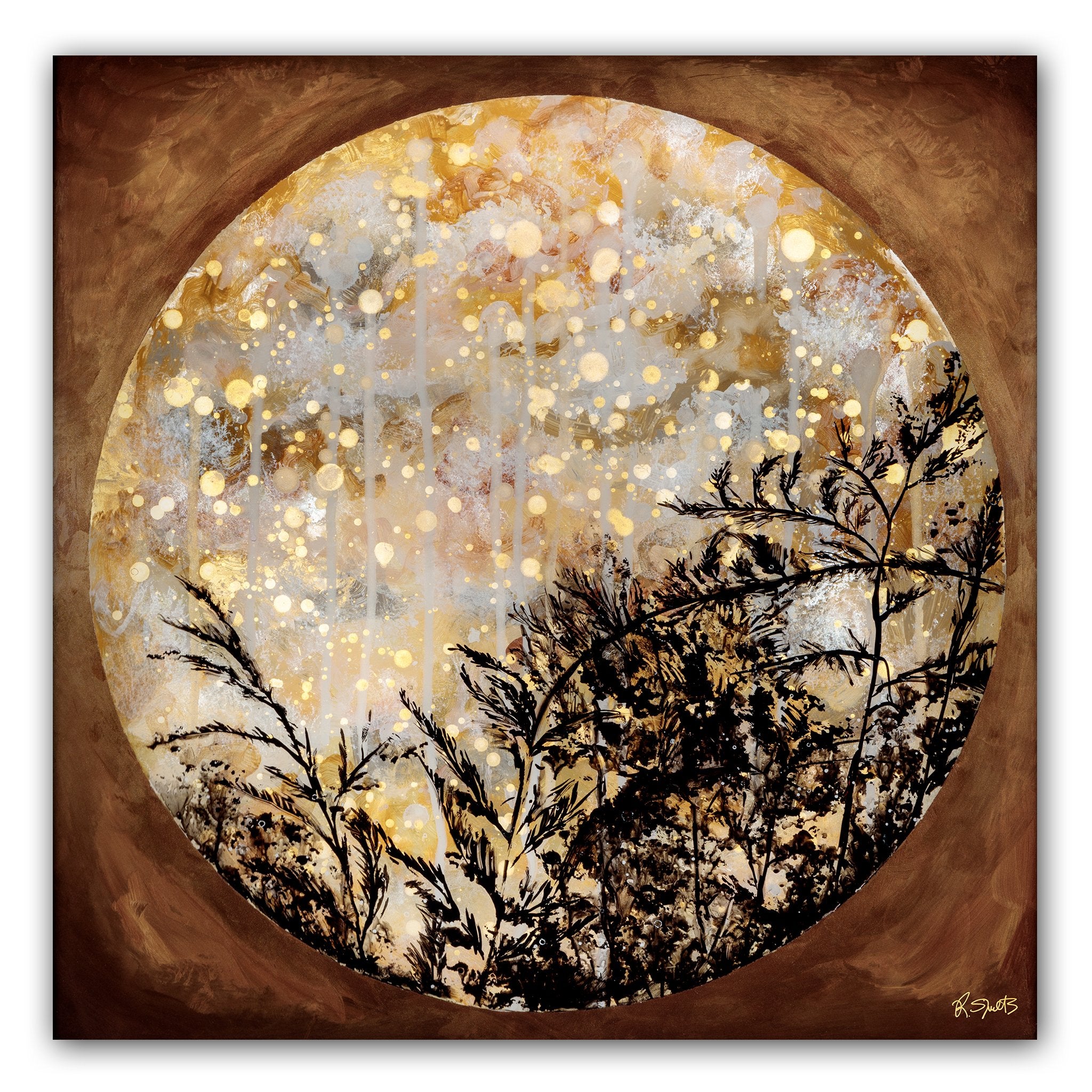 Glowing Through Shadows 1 (Original Painting): The Art of Rachel Shultz