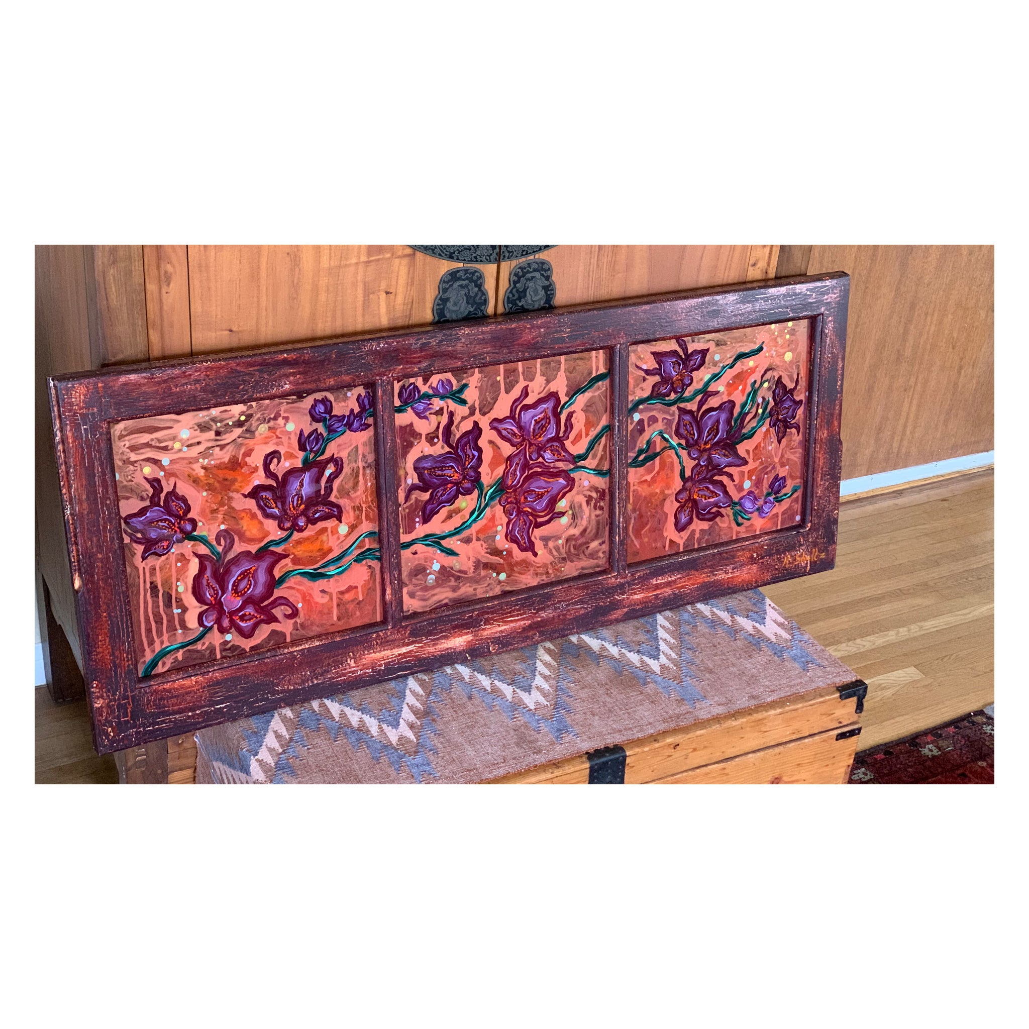 GOLDEN DONKEY ORCHIDS (Original Painting): The Art of Rachel Shultz