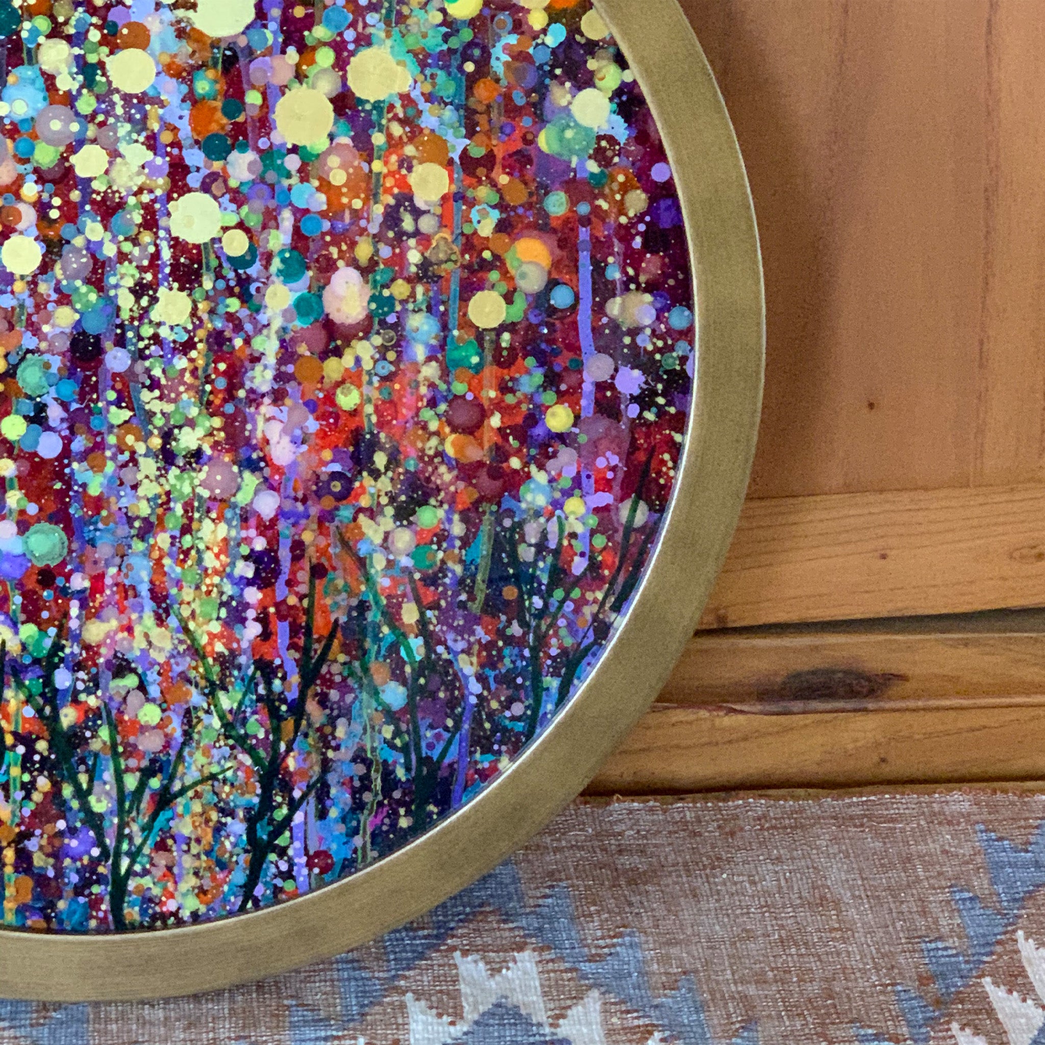 Infinite Hearth (Original Painting): The Art of Rachel Shultz - Alt View - Close Up: Framed