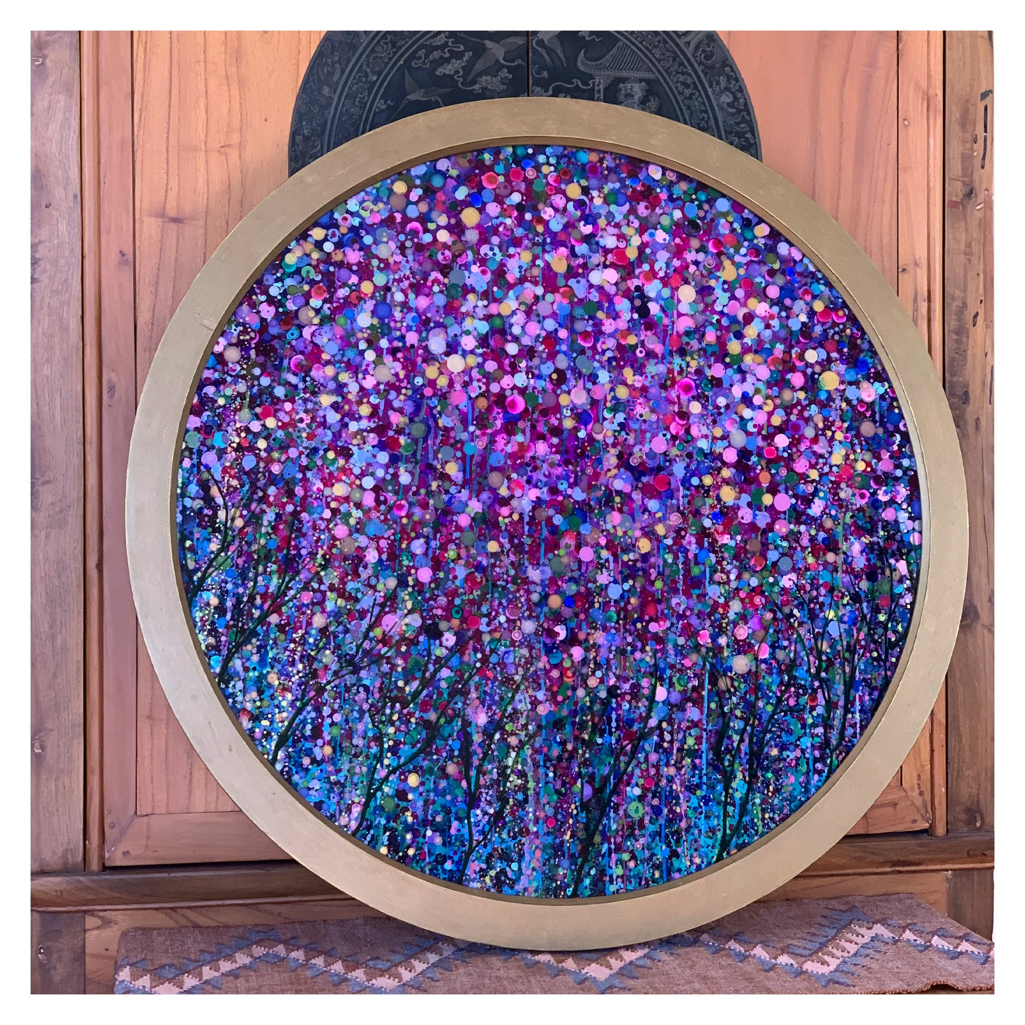 Into the Pink Forest We Go (Original Painting): The Art of Rachel Shultz