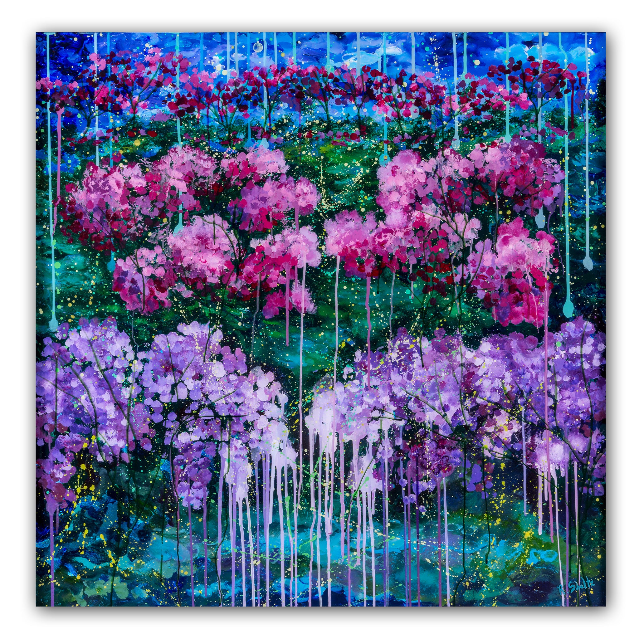 Jacarondas (Original Painting): The Art of Rachel Shultz