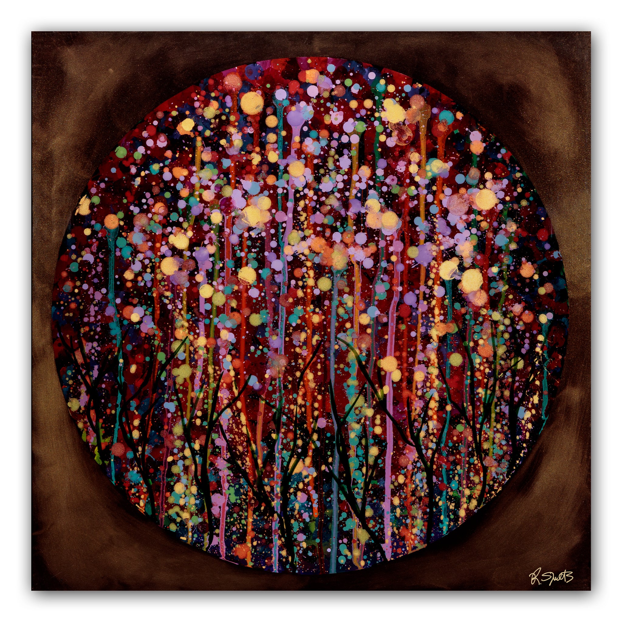 Jewel Forest within Moon (Print): The Art of Rachel Shultz