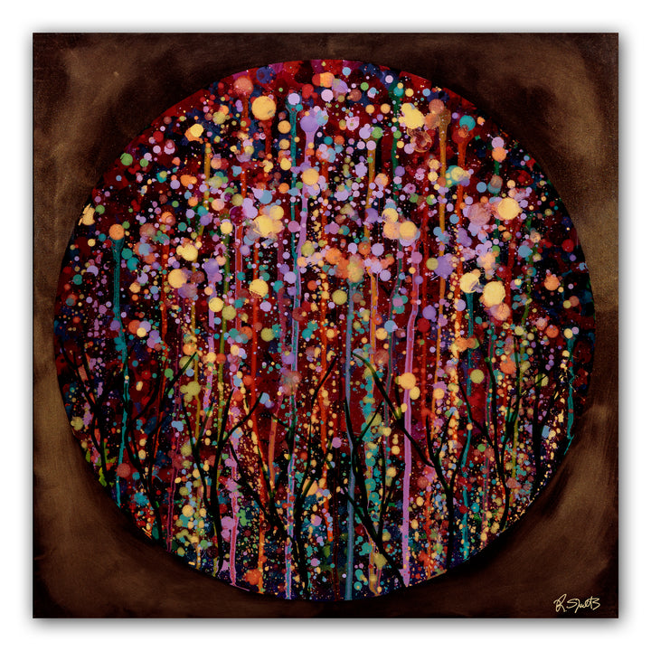 Jewel Forest within Moon (Print): The Art of Rachel Shultz