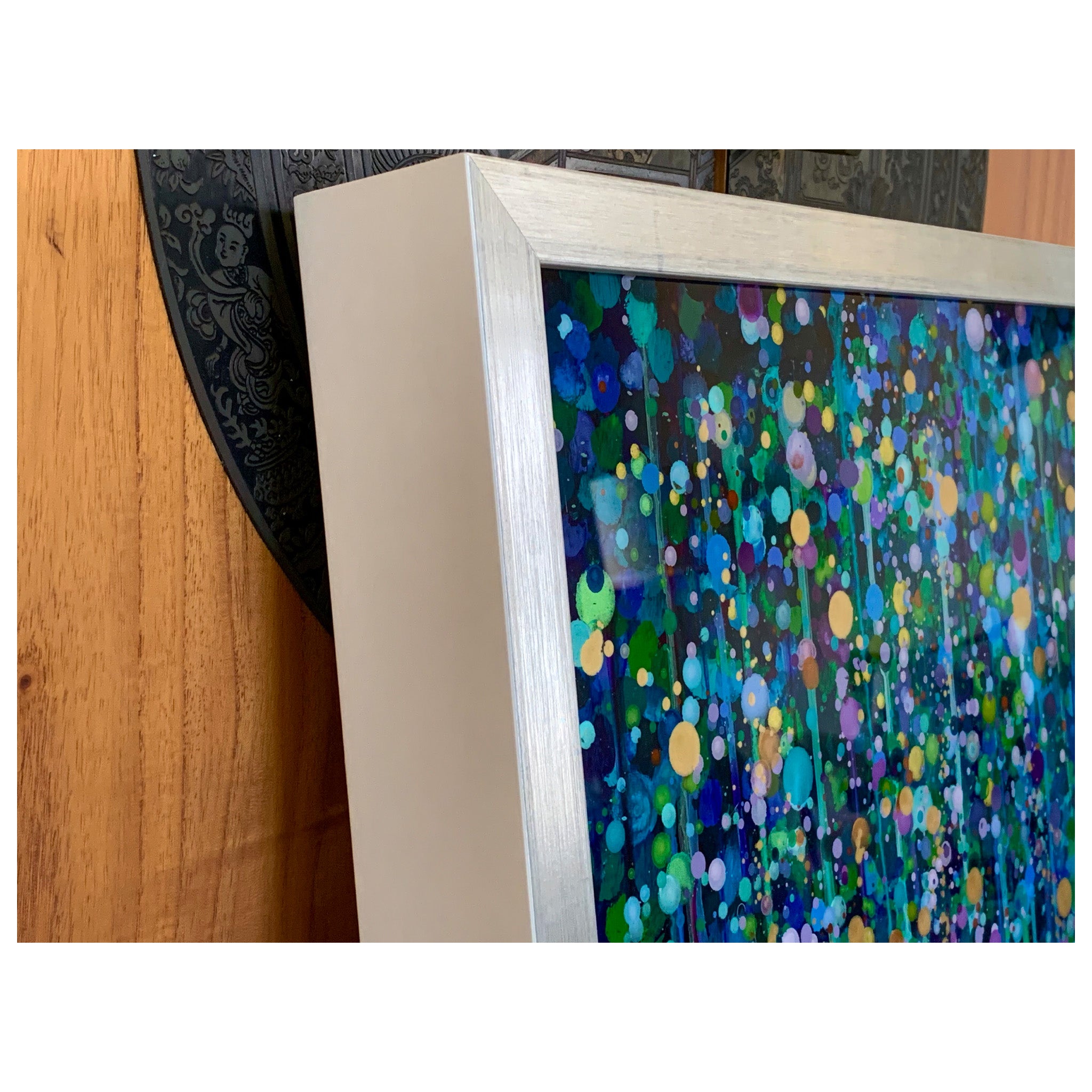 Kelp Forest (Original Painting): The Art of Rachel Shultz - Close-up of Frame