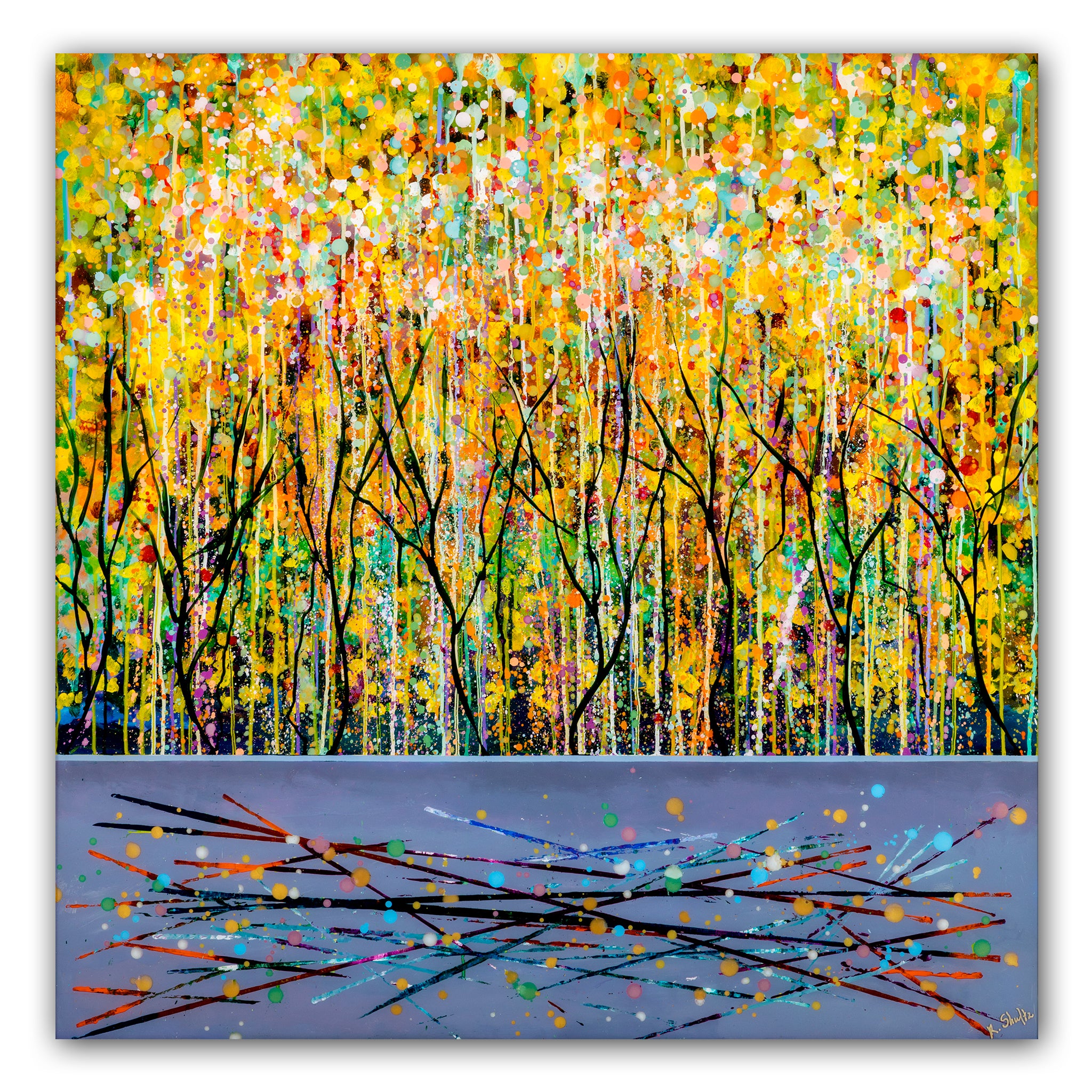 Light on the Earth 1 (Original Painting): The Art of Rachel Shultz