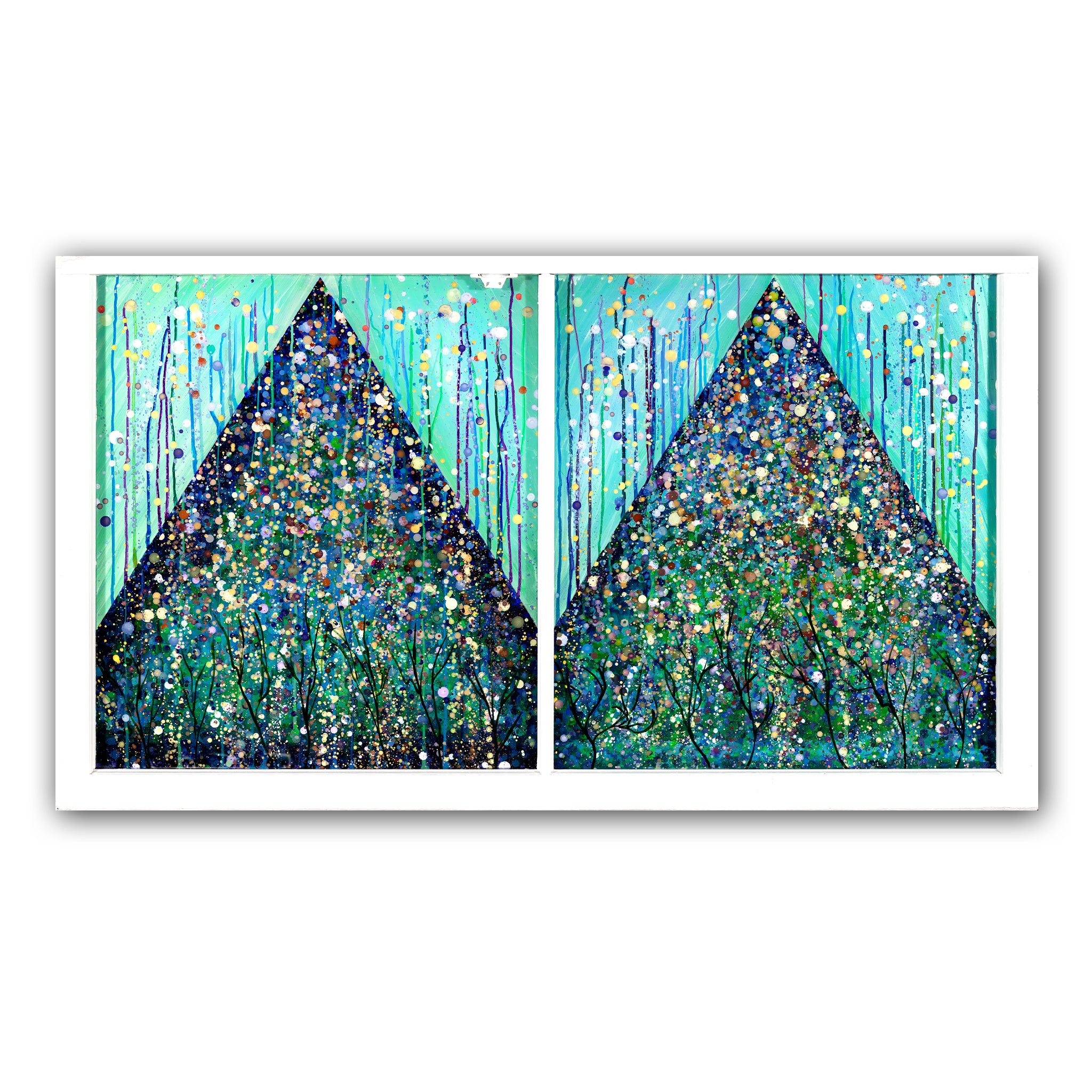 Meeting at the Pyramids (Original Painting): The Art of Rachel Shultz