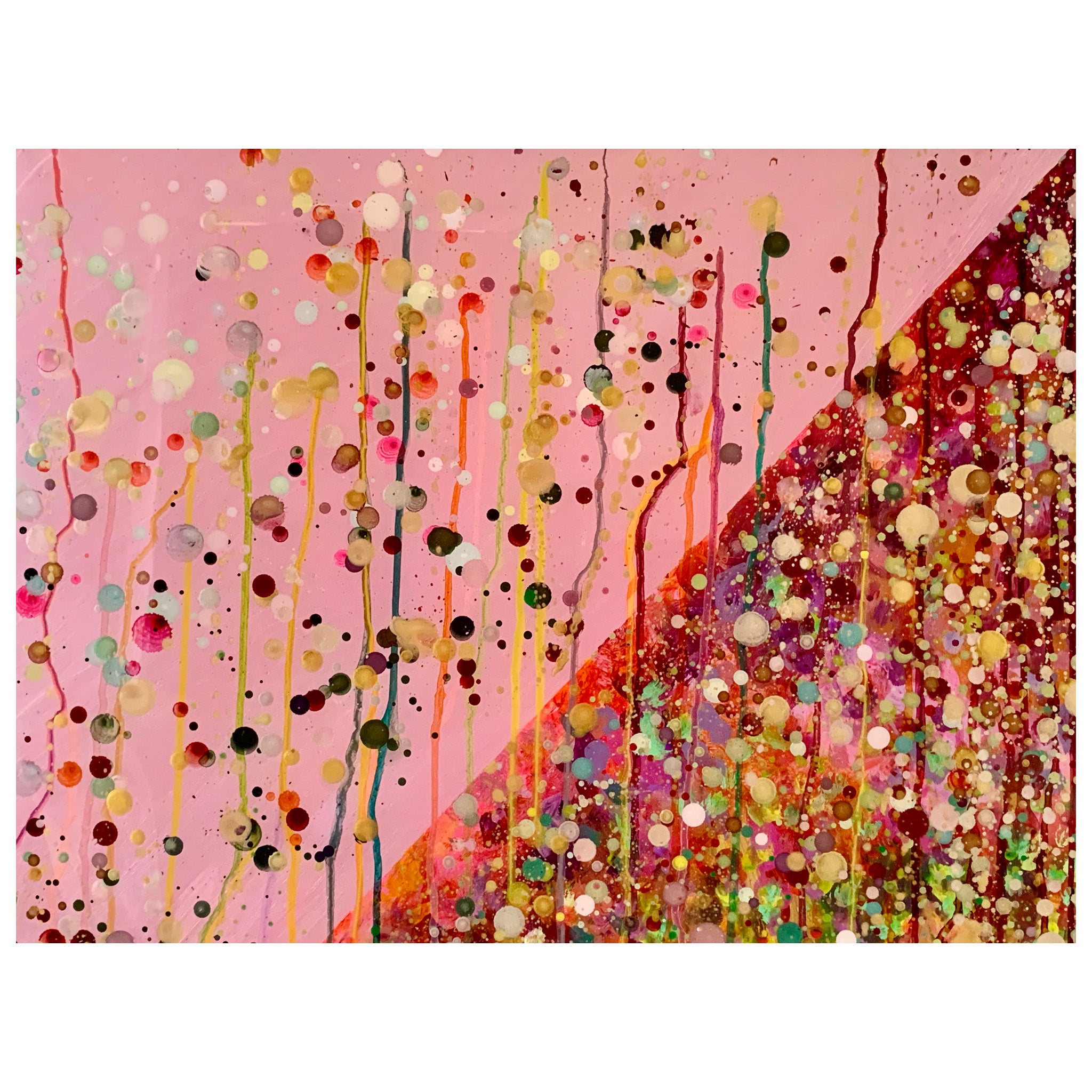 Pink Guardian (Original Painting): The Art of Rachel Shultz - Close-up A