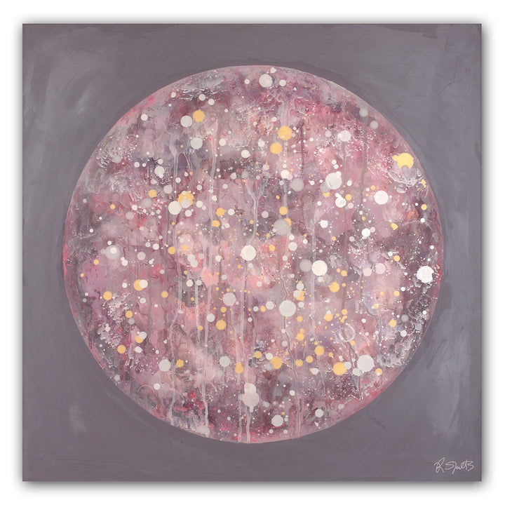 Pink Moon (Original Painting): The Art of Rachel Shultz