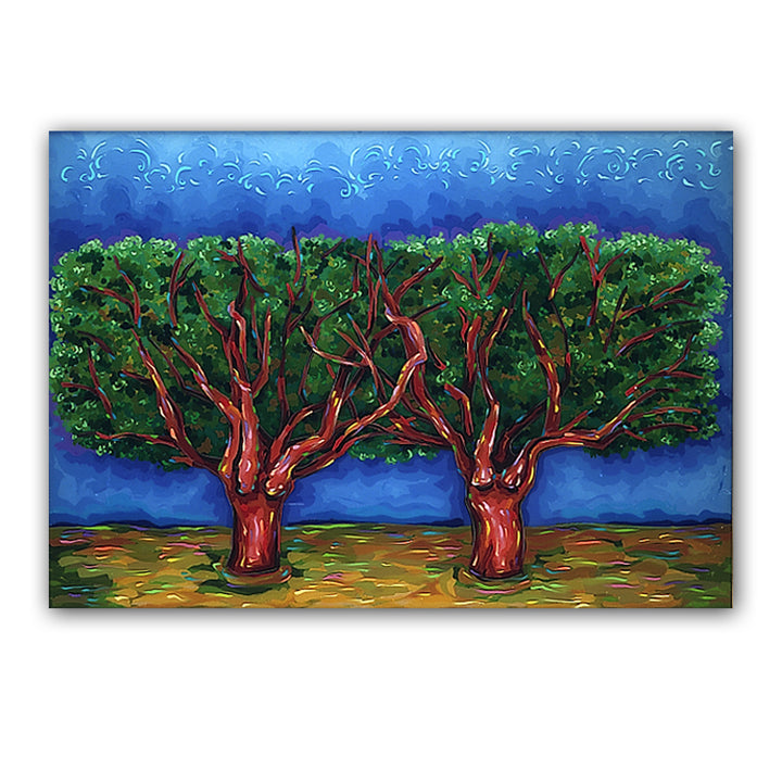 Red Trees (Original Painting): The Art of Rachel Shultz