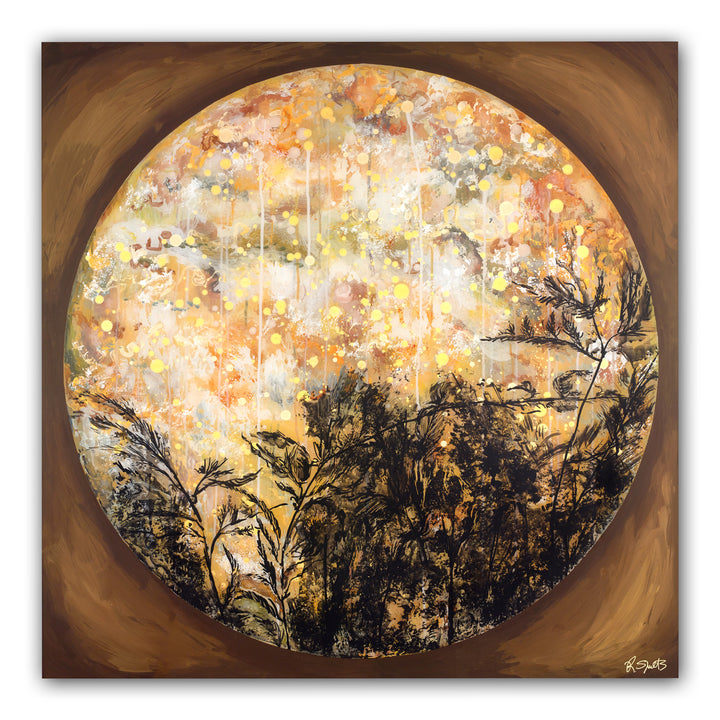 Shadows Over a Golden Moon (Print): The Art of Rachel Shultz
