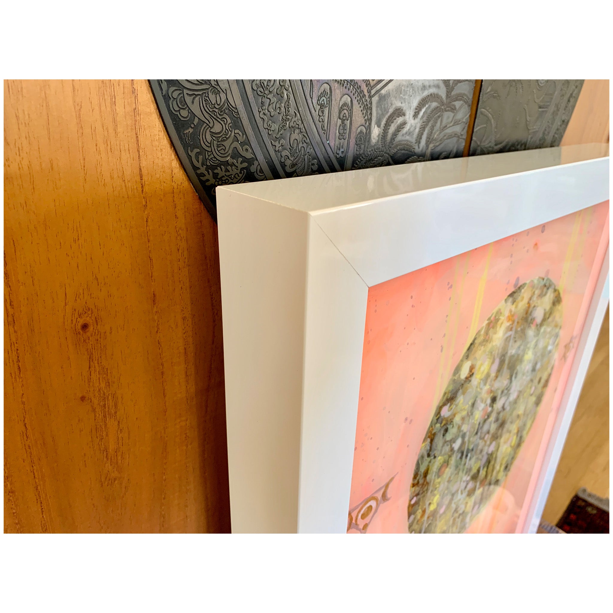 Something Devine (Original Painting): The Art of Rachel Shultz- Close-up of Frame