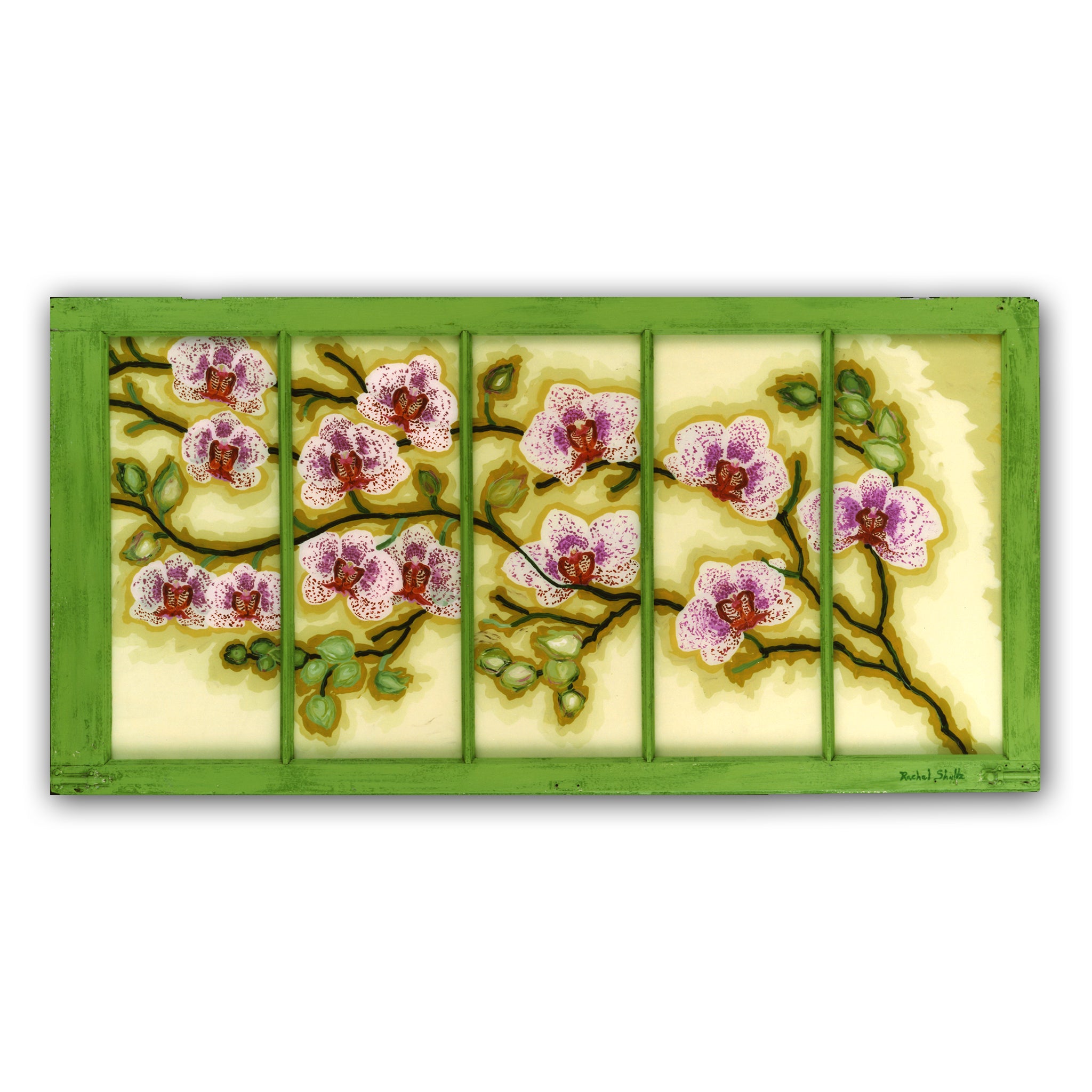 Speckle Orchids 1 (Original Painting): The Art of Rachel Shultz