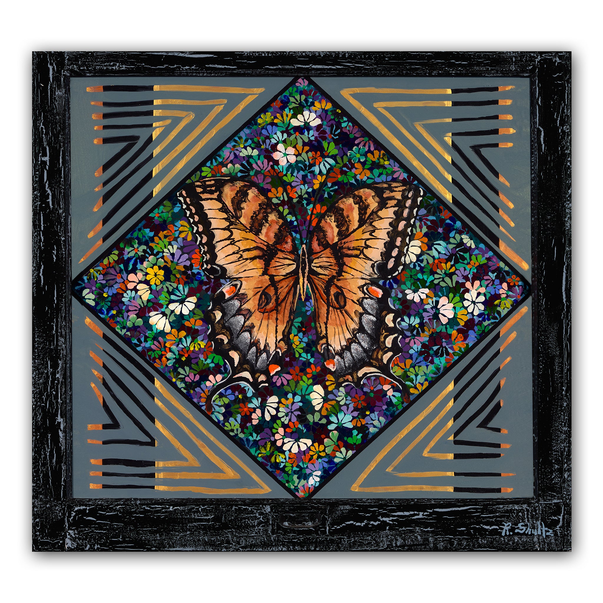 Spring Monarch (Original Painting): The Art of Rachel Shultz