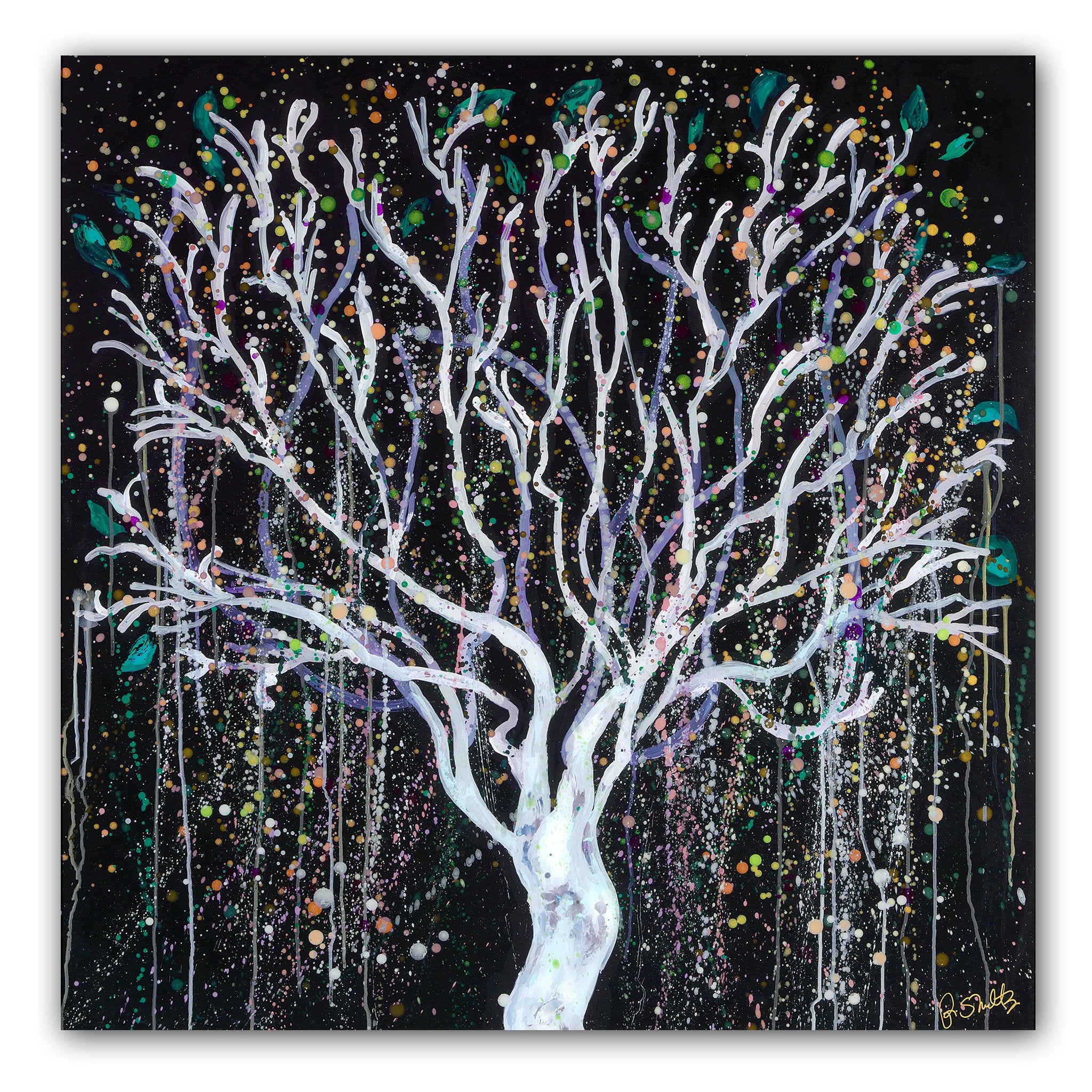 Stars Rain Down (Original Painting): The Art of Rachel Shultz