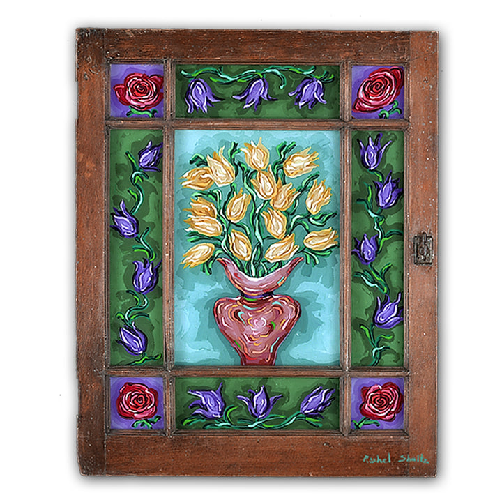 Tulips and Roses 1 (Original Painting): The Art of Rachel Shultz