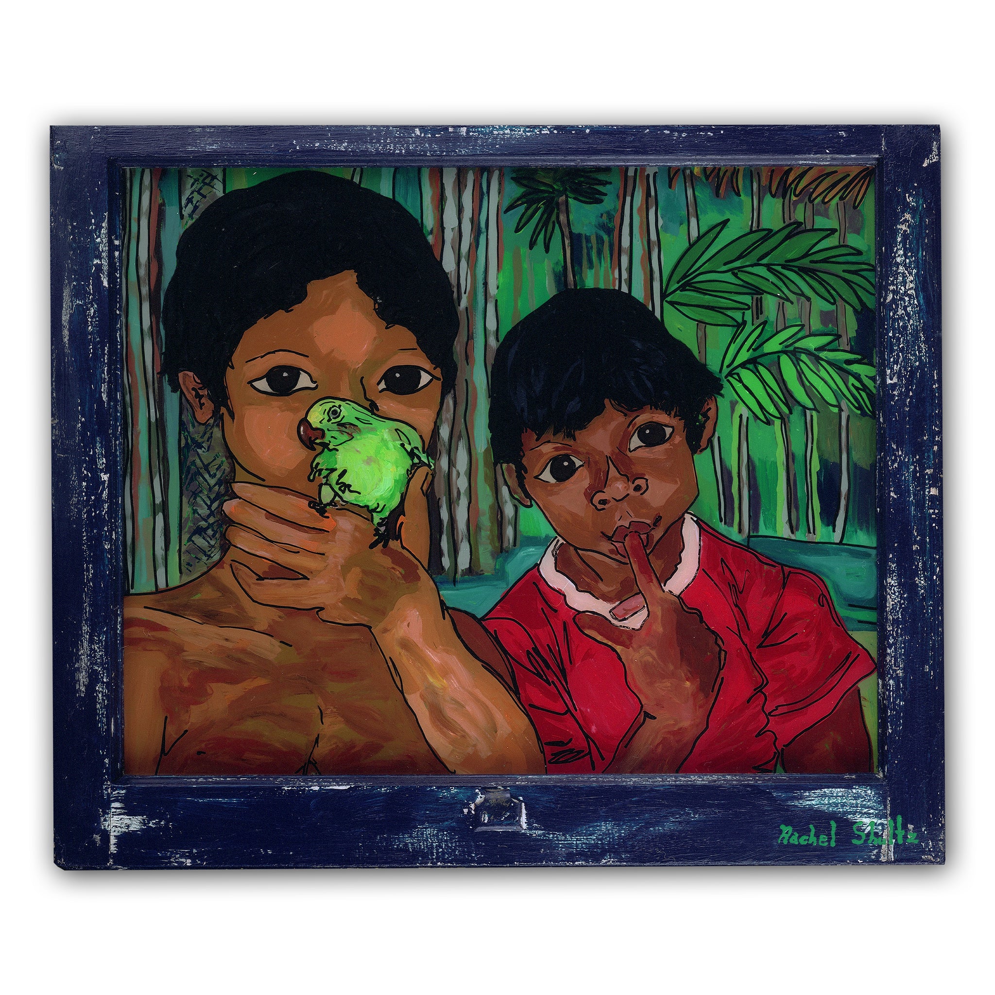 Two Brothers (Original Painting): The Art of Rachel Shultz