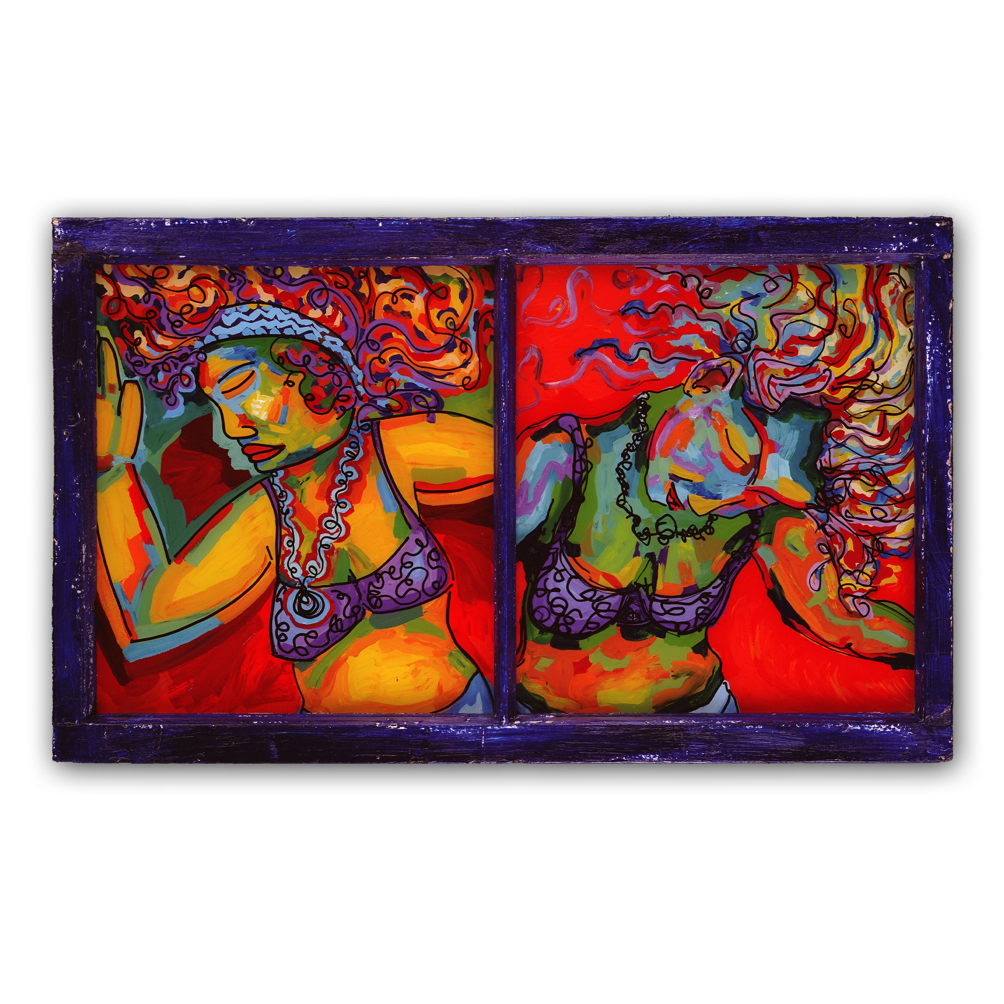 Two Dancers (Original Painting): The Art of Rachel Shultz