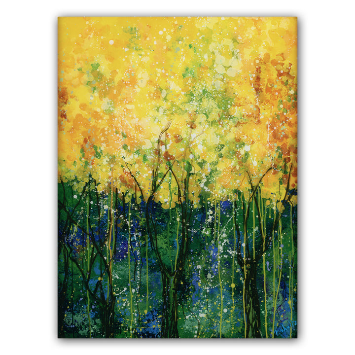 Yellow Forest 2 (Original Painting): The Art of Rachel Shultz