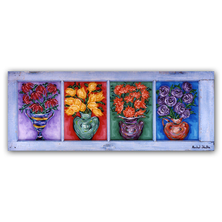 Flowers in the Window 1 (Original Painting): The Art of Rachel Shultz